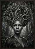 Poster in oak frame