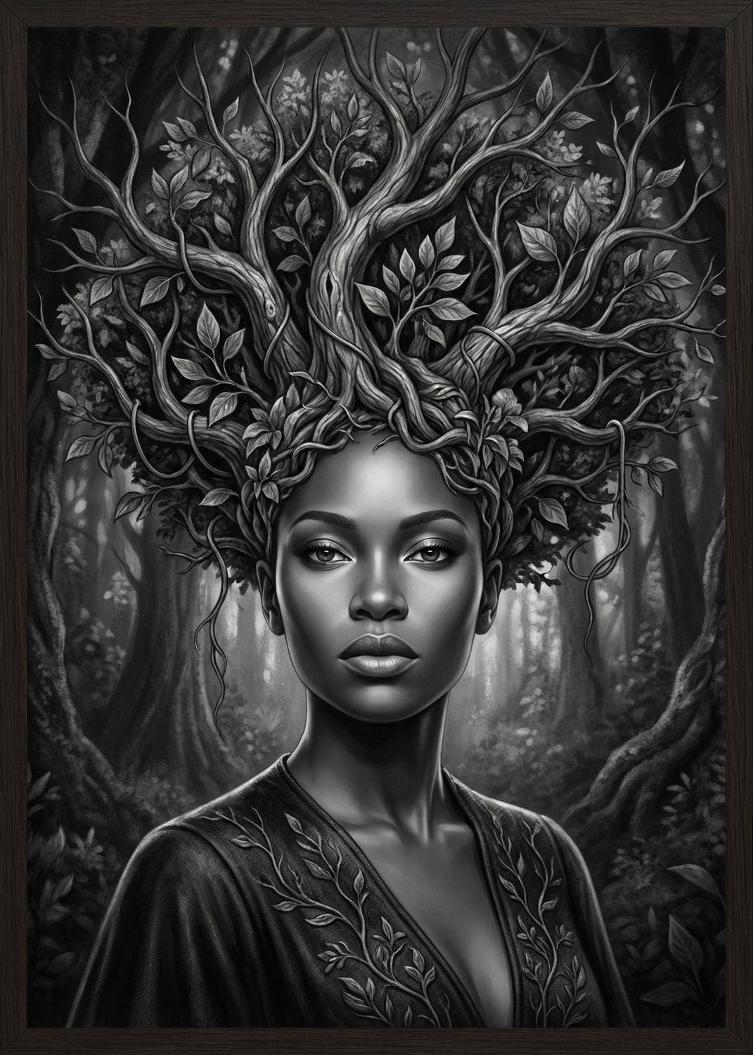 Poster in oak frame