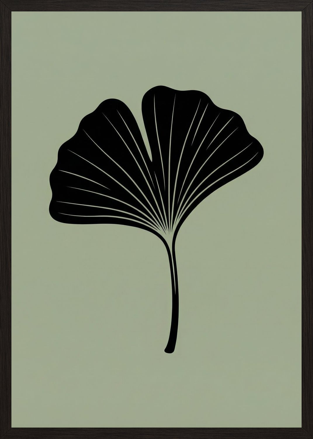 Poster in black frame
