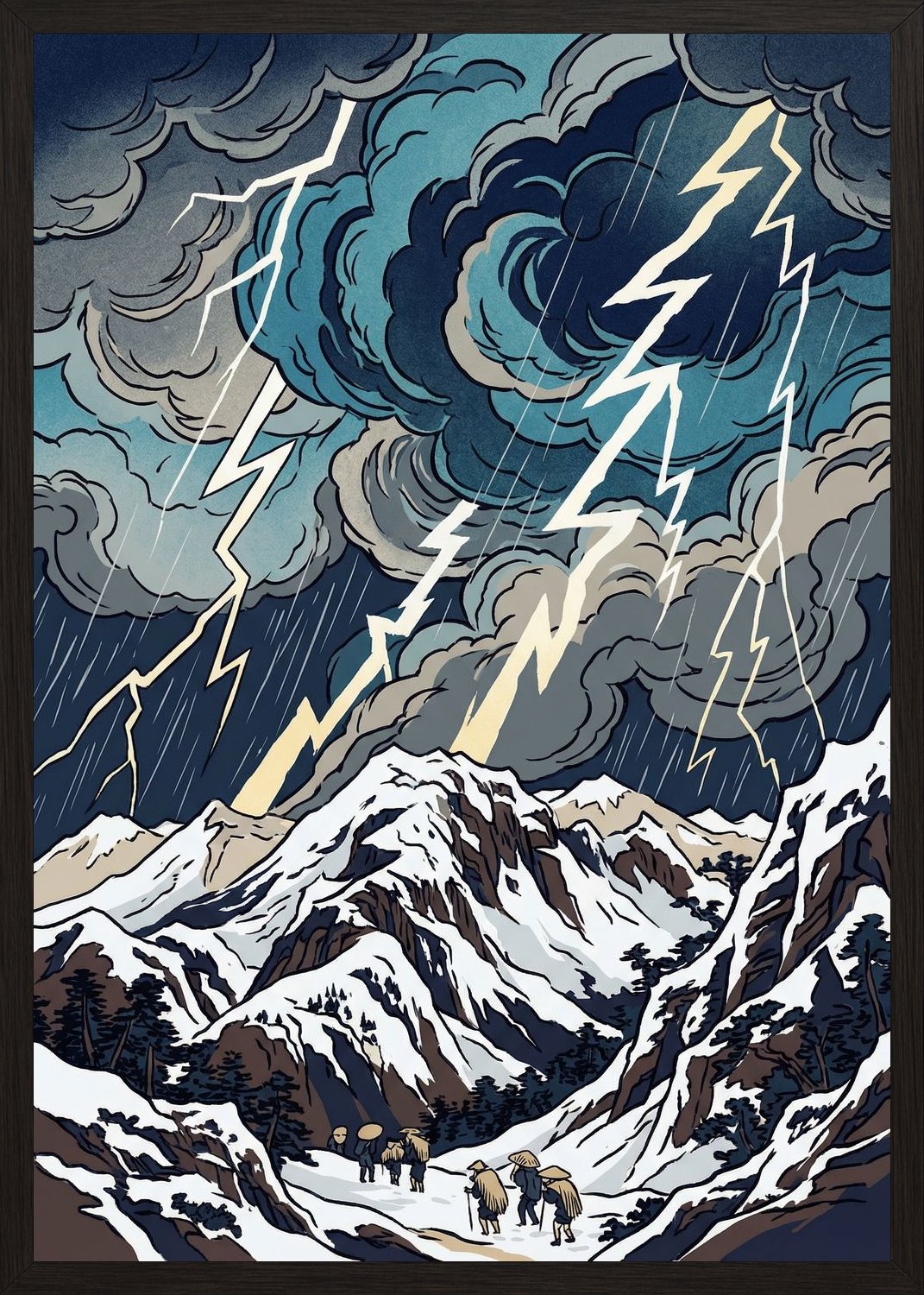 Poster in black frame
