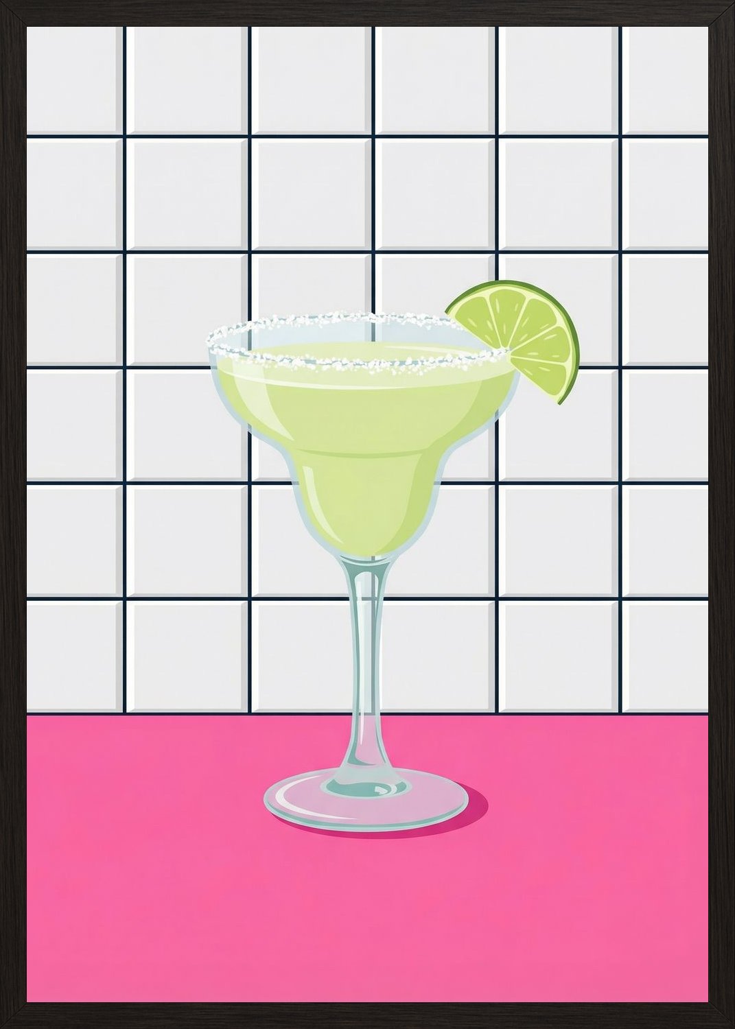 Poster in black frame