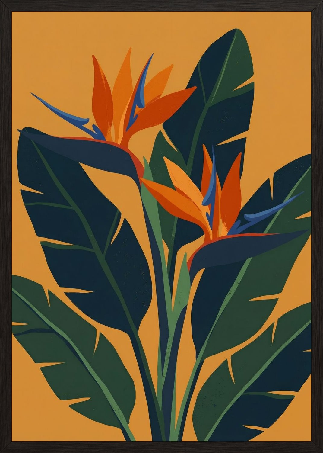 Poster in black frame