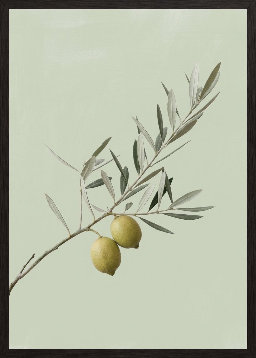 Poster in black frame