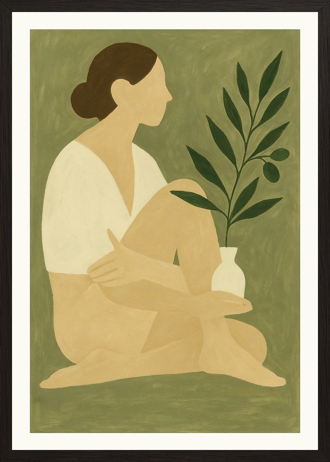 Poster in black frame