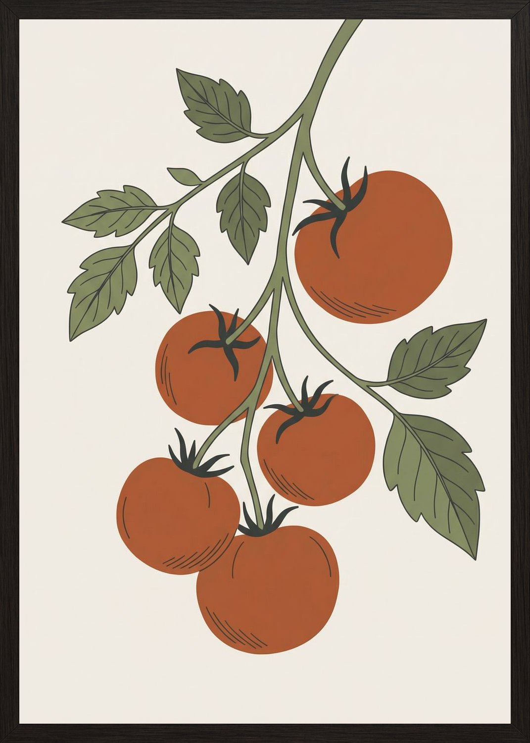 Poster in oak frame