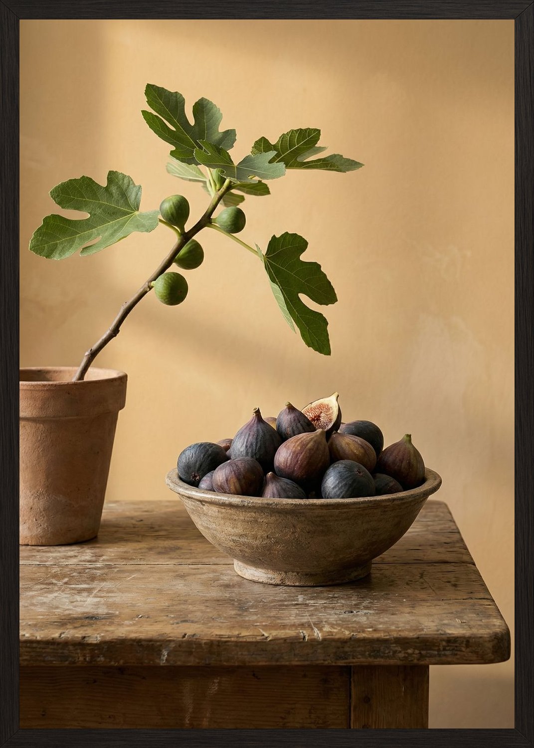 Poster in black frame