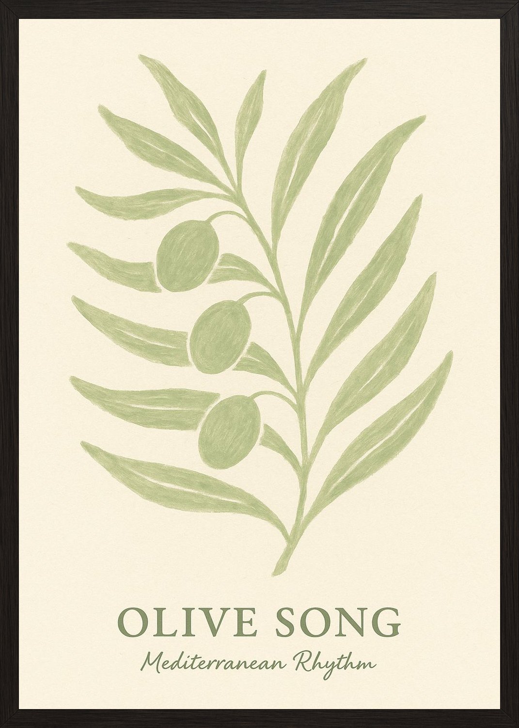 Poster in black frame