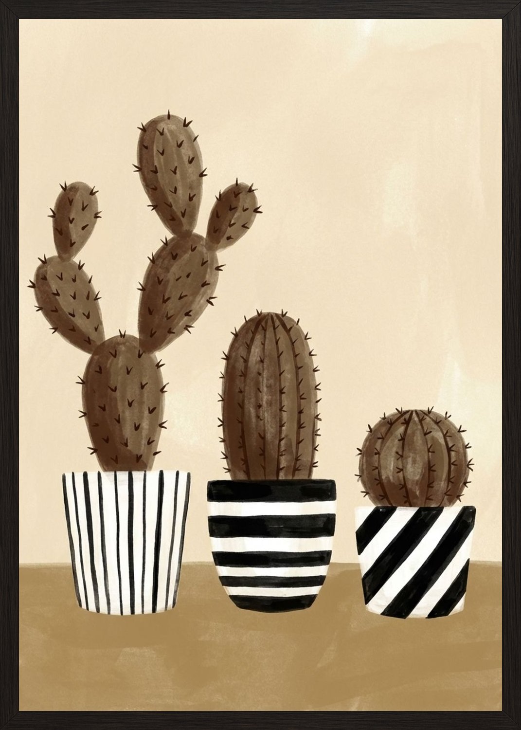 Poster in black frame