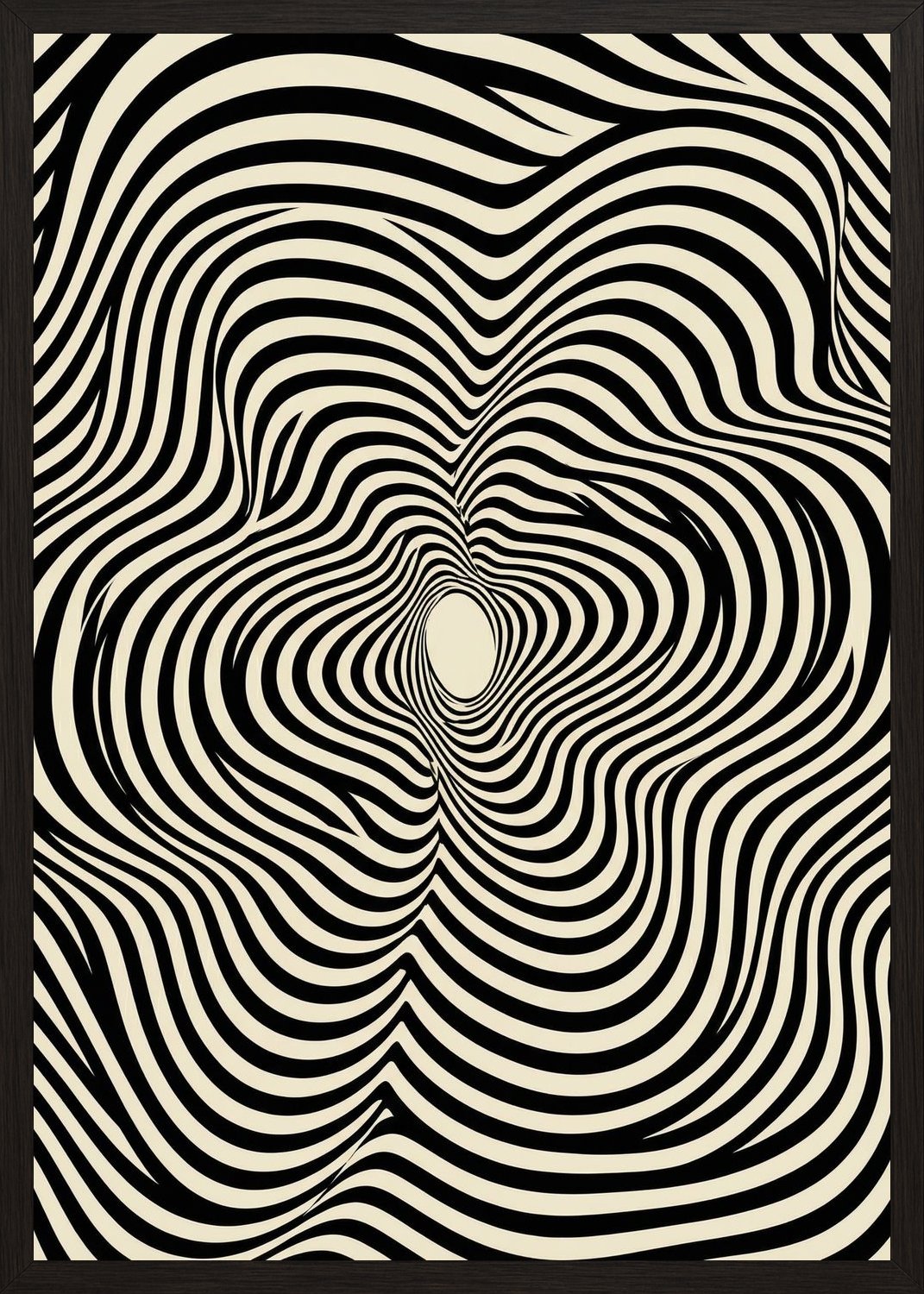 Poster in oak frame