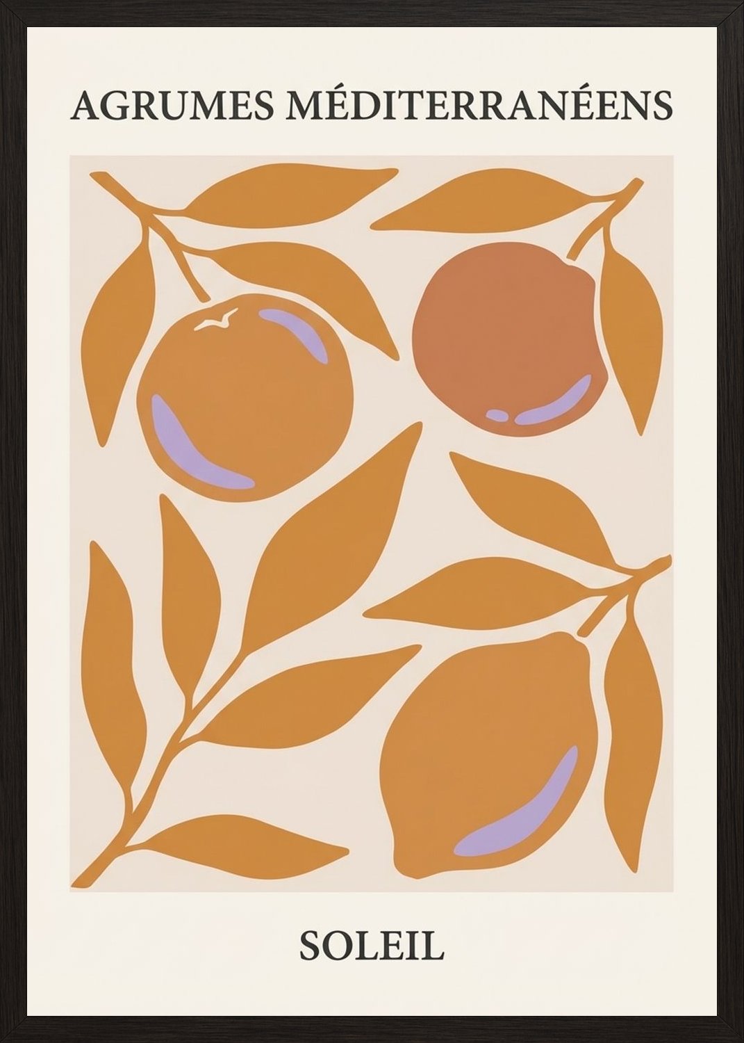 Poster in black frame