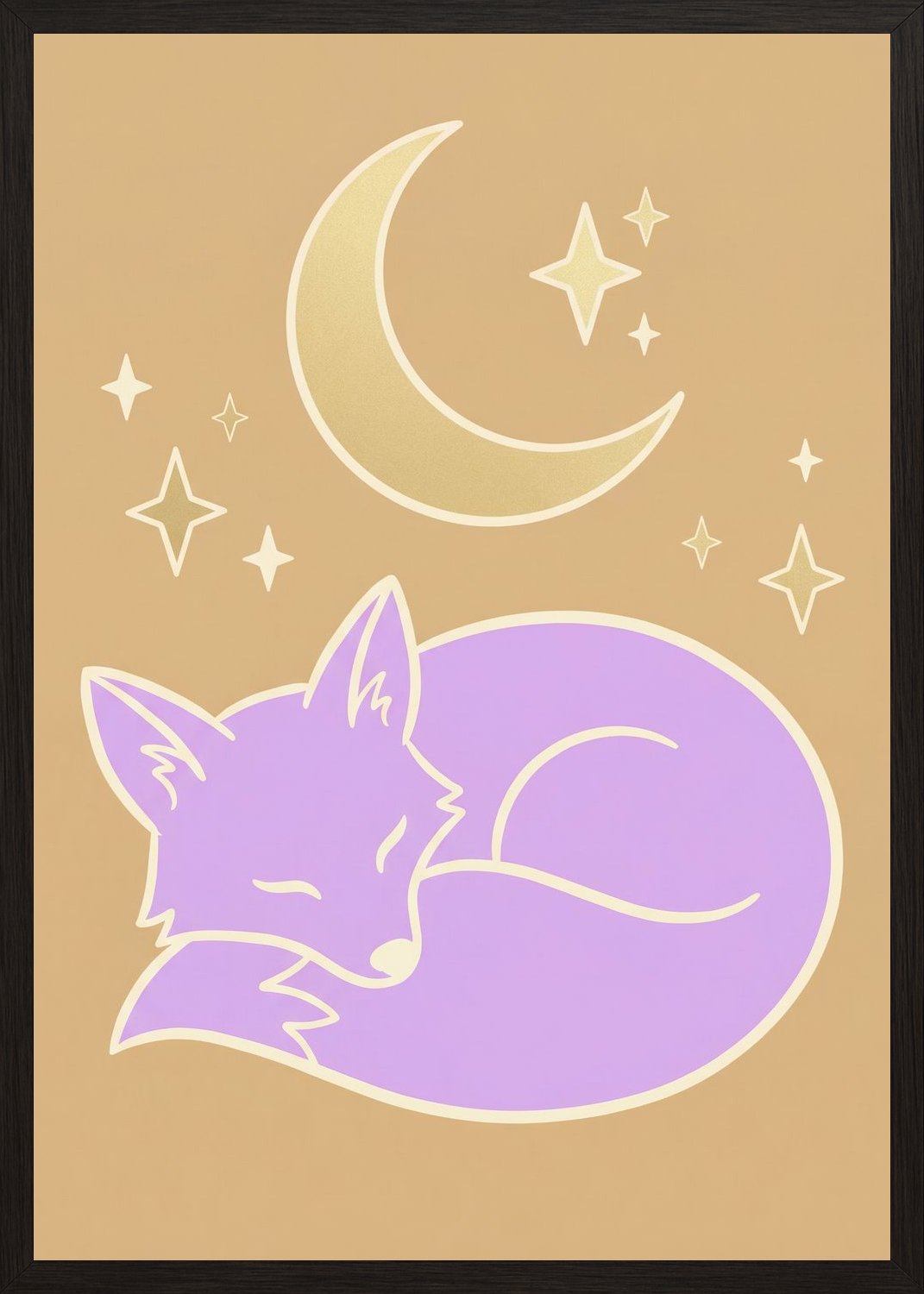 Poster in black frame