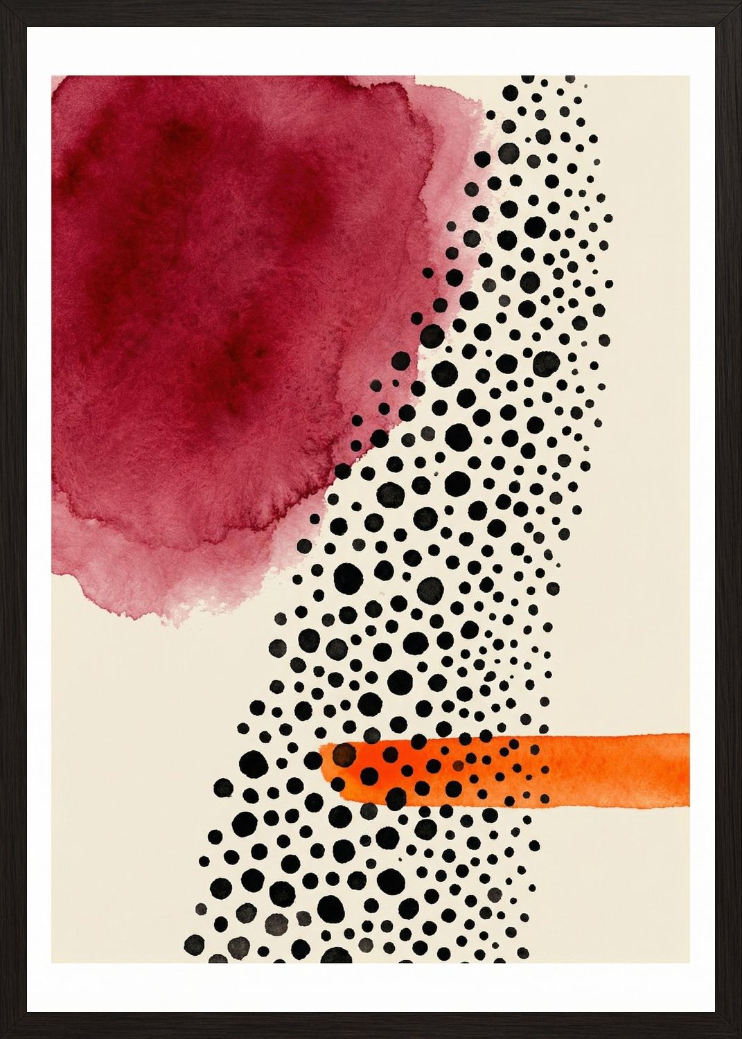 Poster in black frame