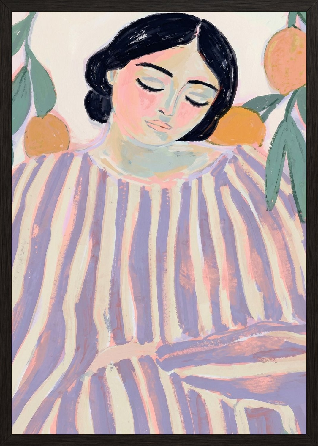 Poster in black frame