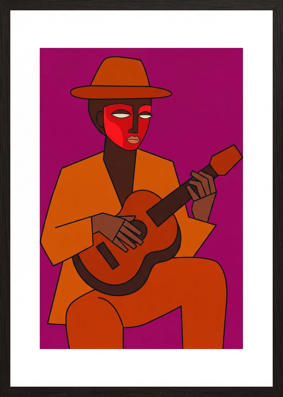 Poster in black frame