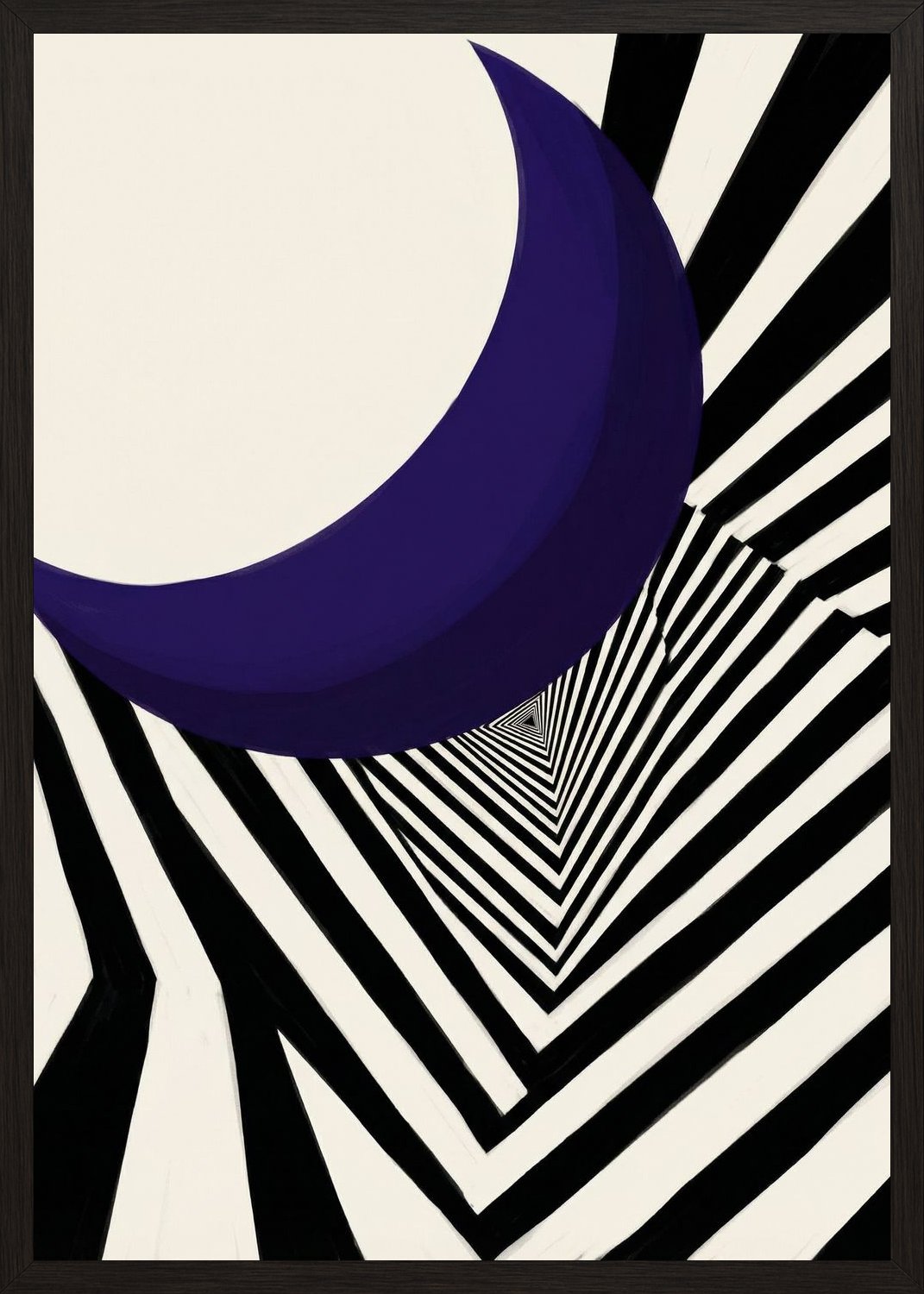 Poster in black frame