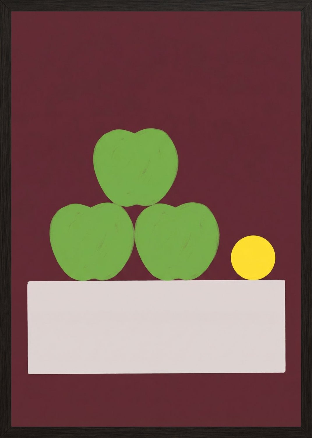 Poster in oak frame