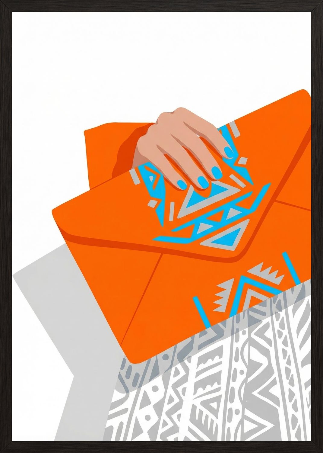 Poster in black frame