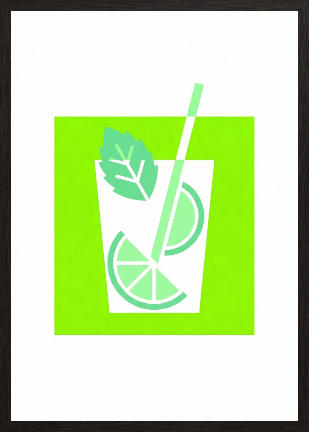 Poster in black frame