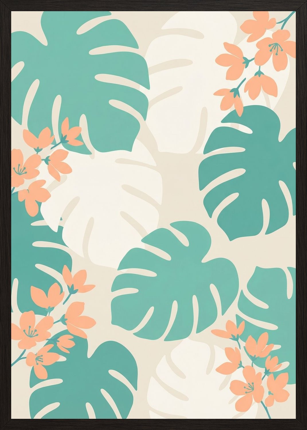 Poster in black frame