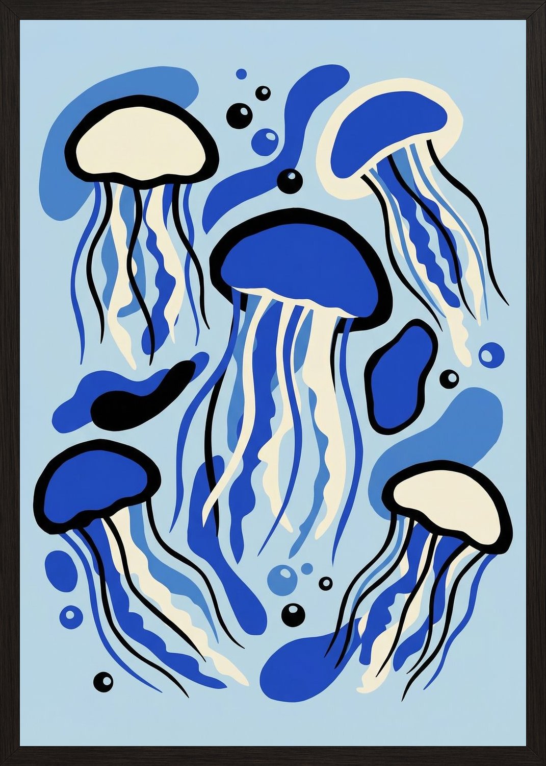 Poster in black frame