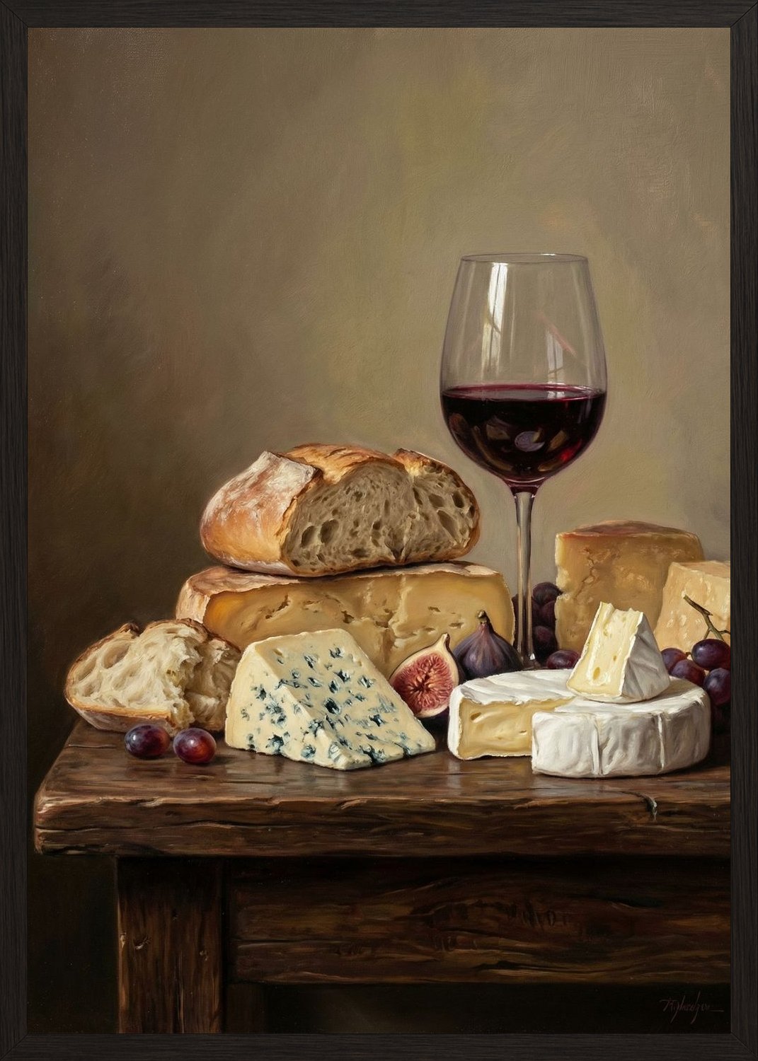 Poster in black frame