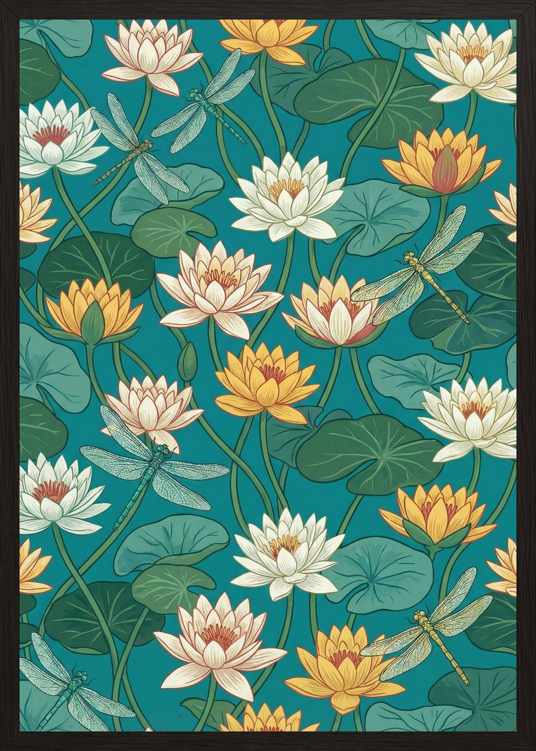 Poster in black frame