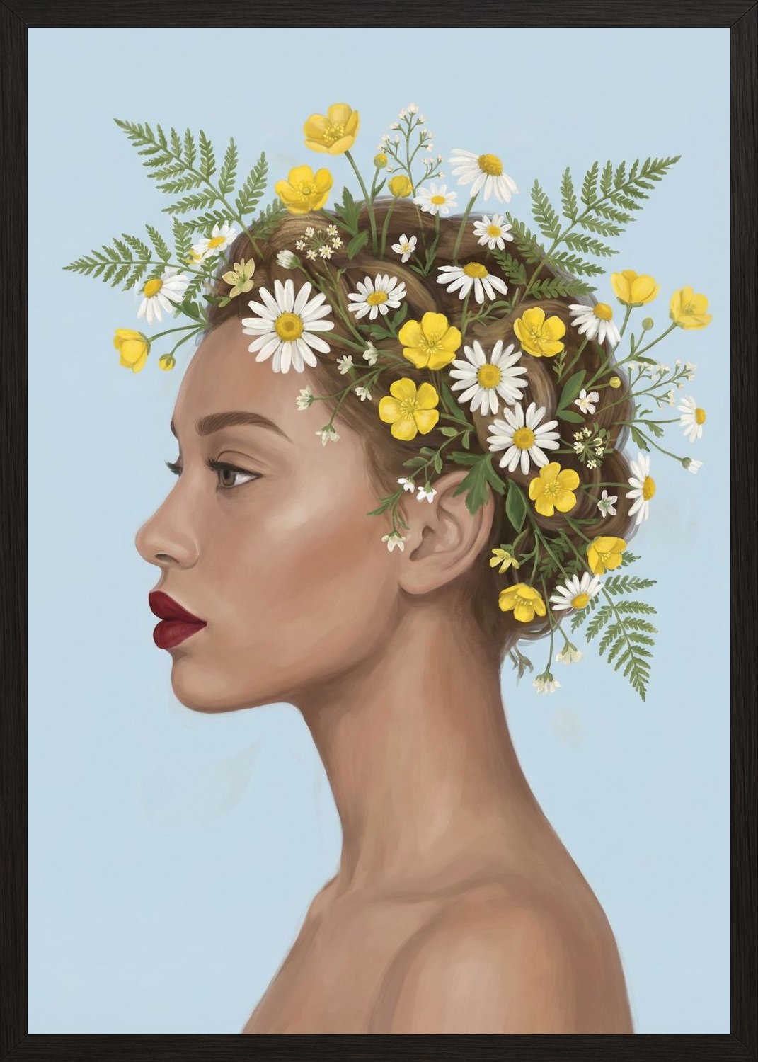 Poster in oak frame