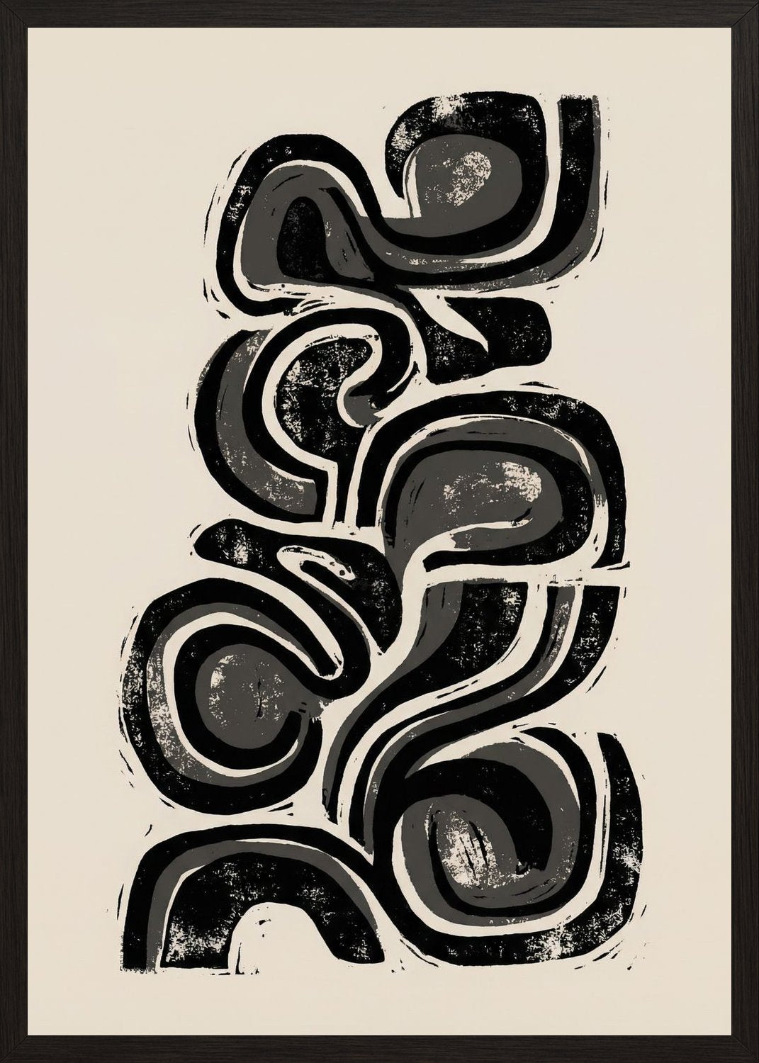 Poster in oak frame