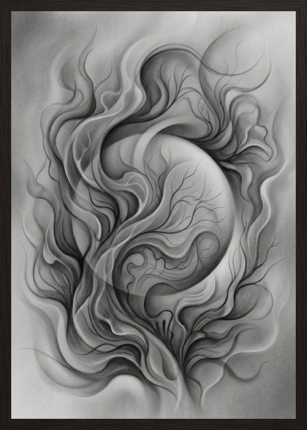 Poster in black frame