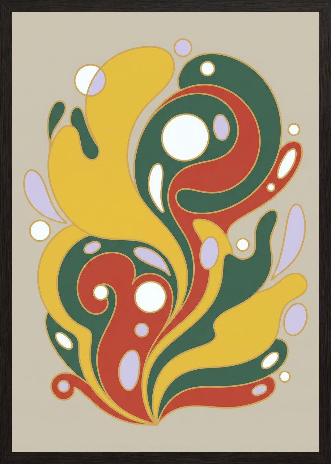 Poster in black frame