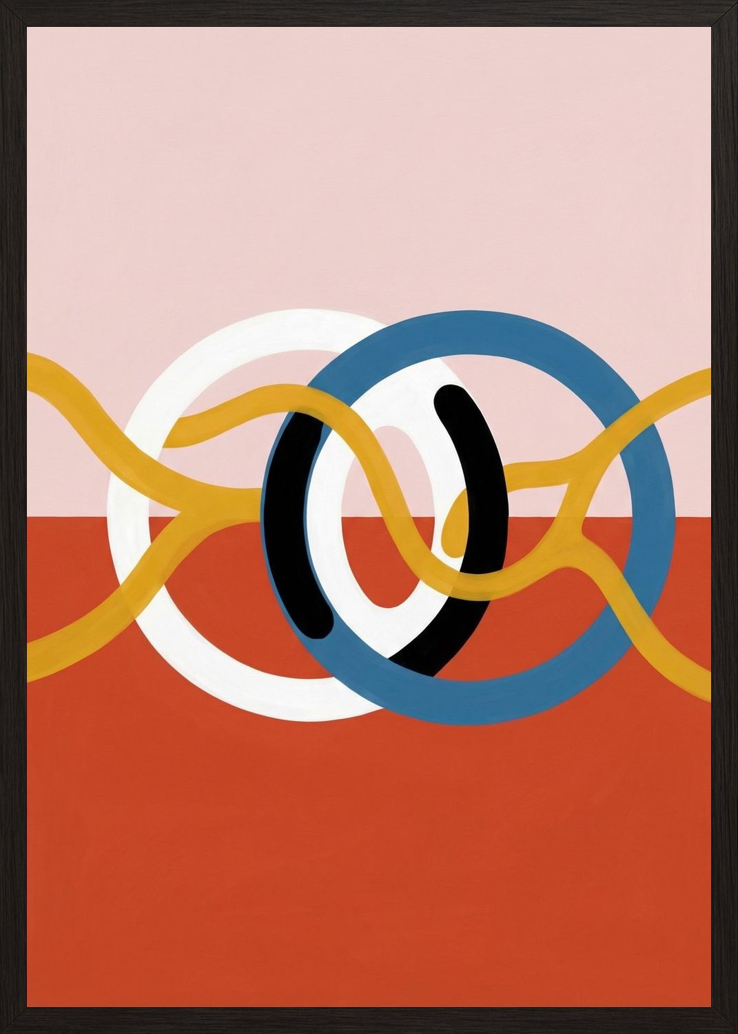 Poster in oak frame