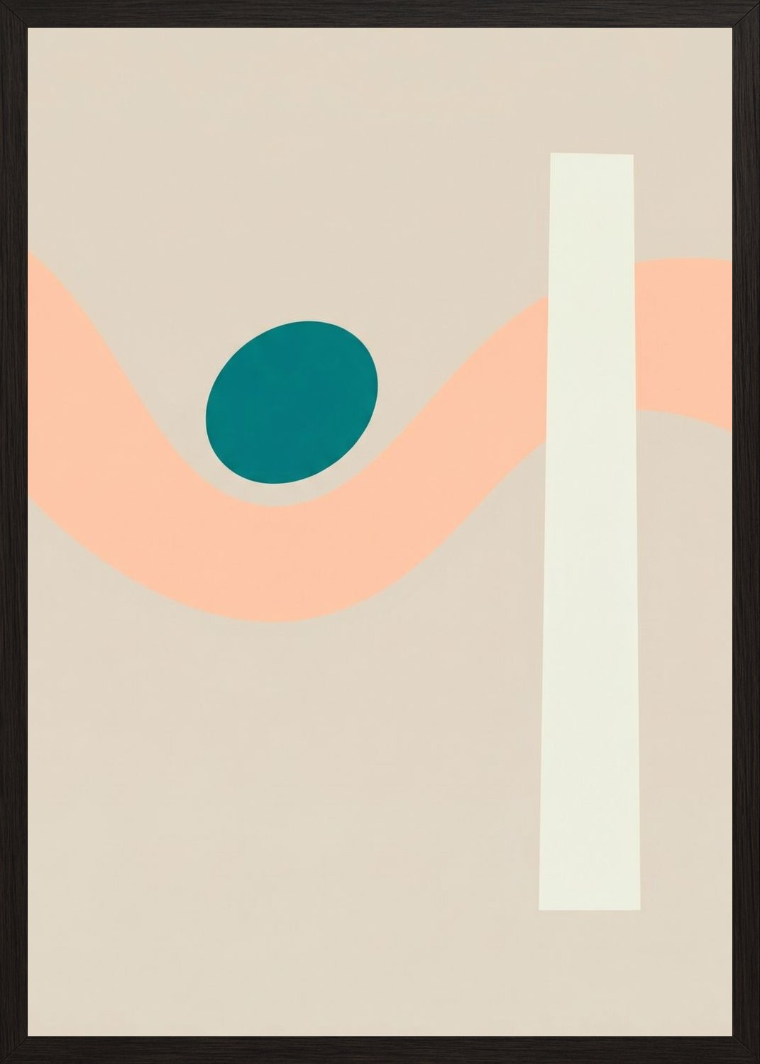 Poster in oak frame