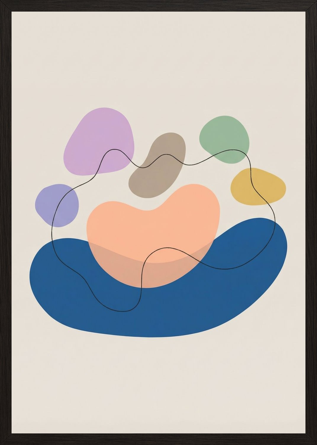 Poster in black frame