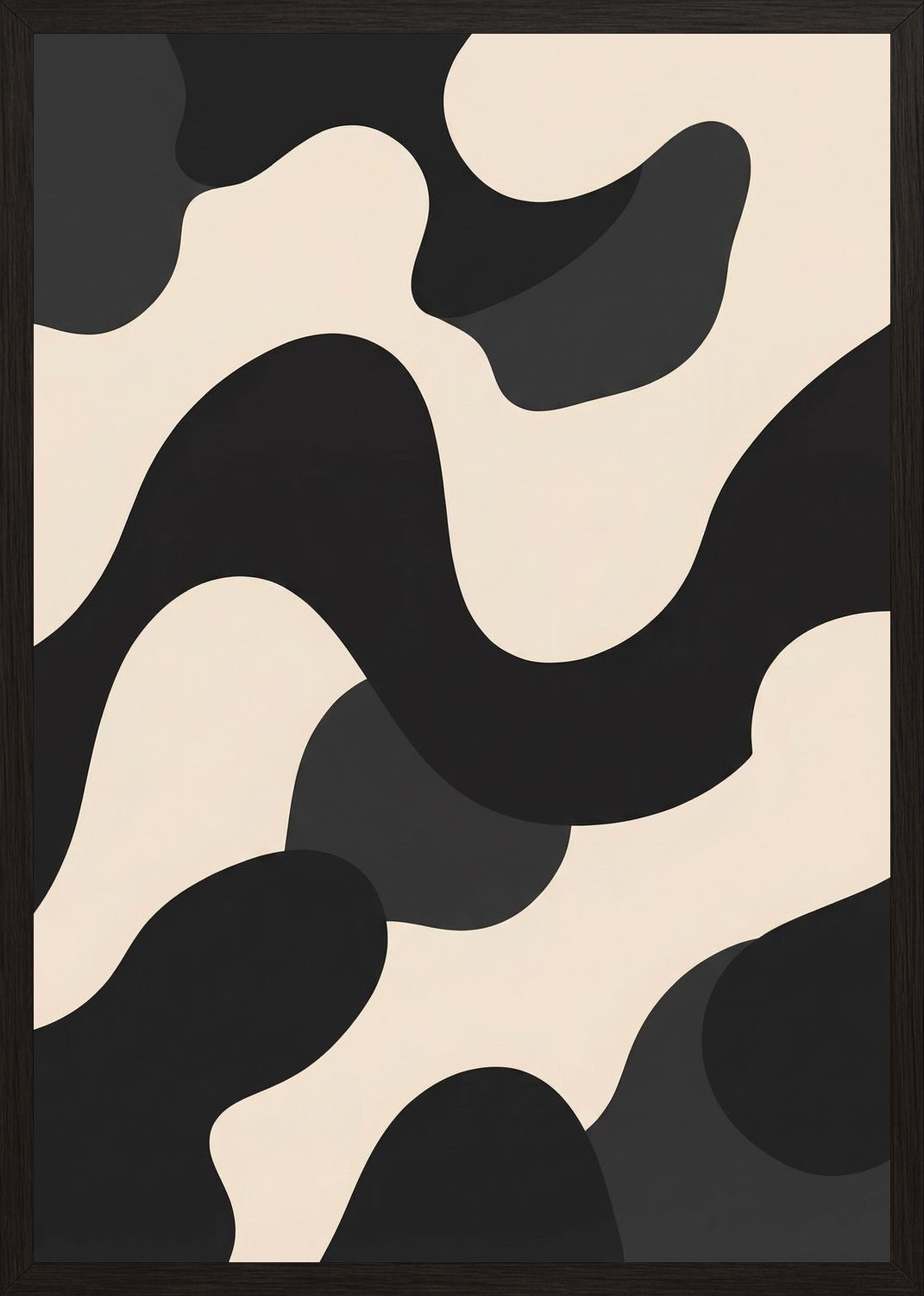 Poster in black frame