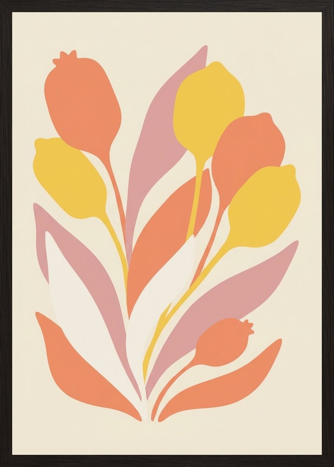 Poster in black frame