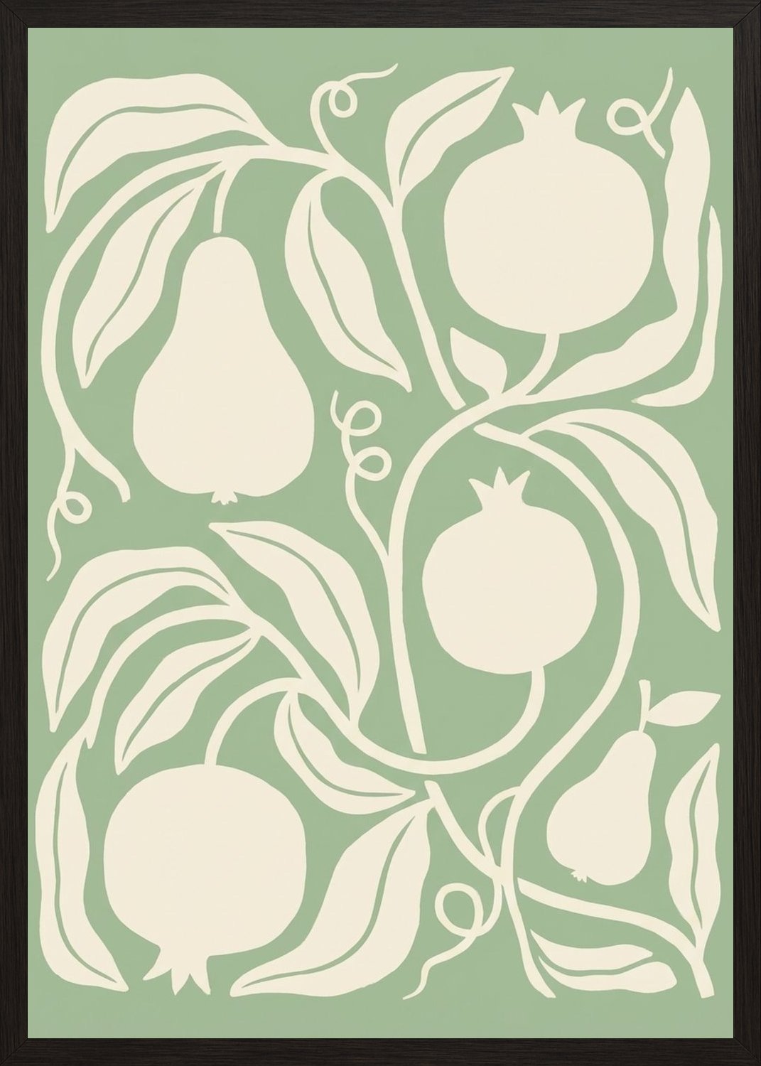 Poster in black frame