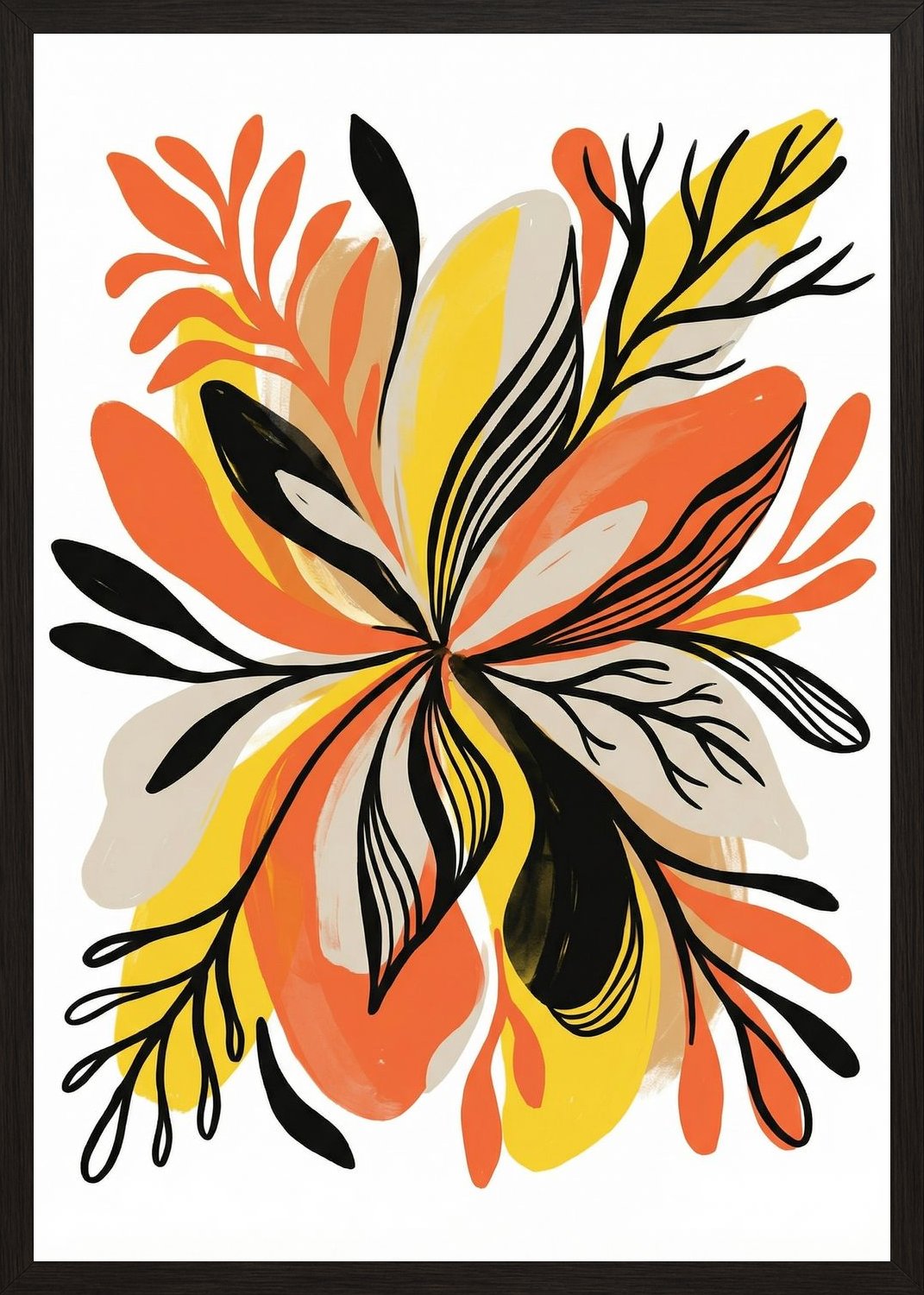 Poster in black frame