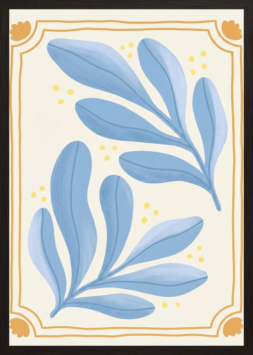 Poster in black frame