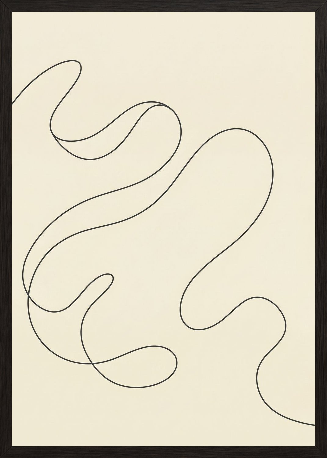 Poster in black frame