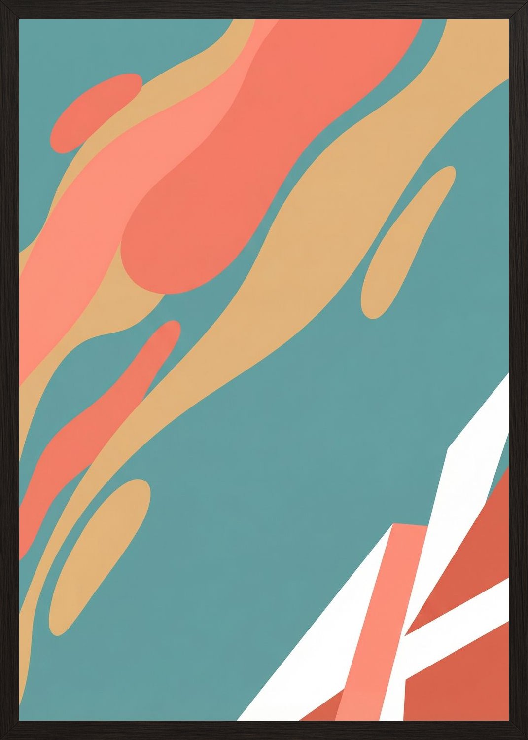 Poster in black frame