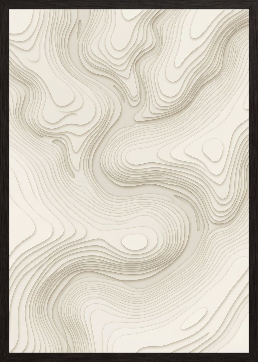 Poster in black frame