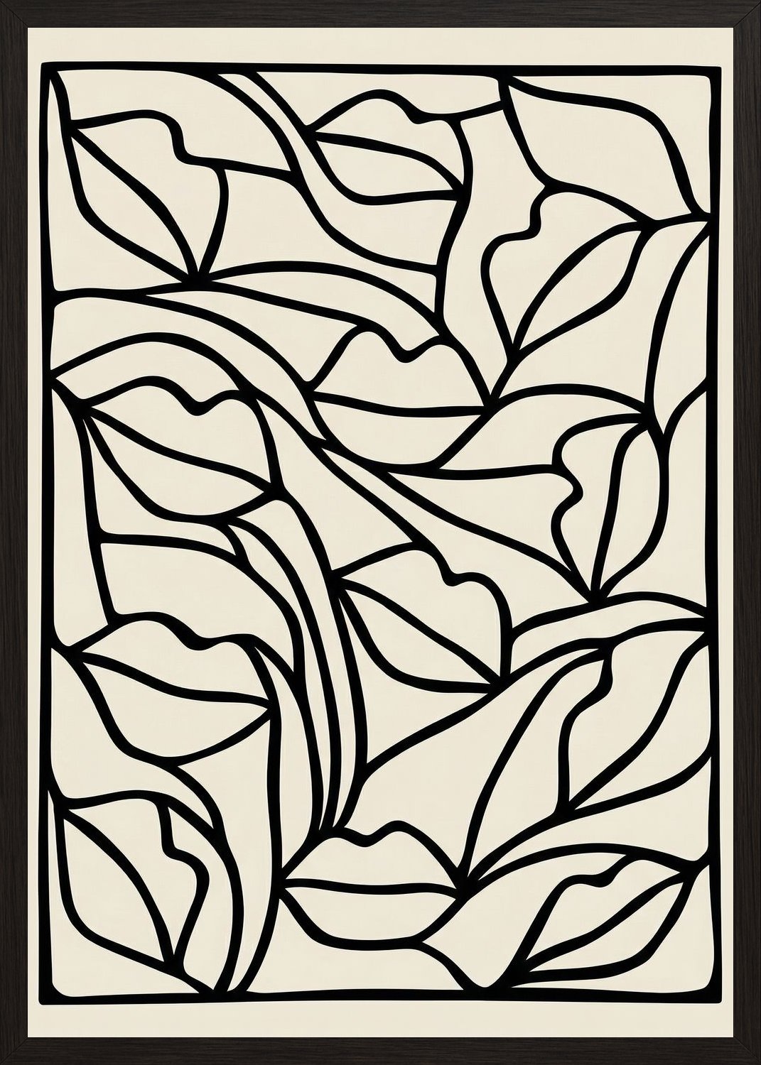 Poster in black frame