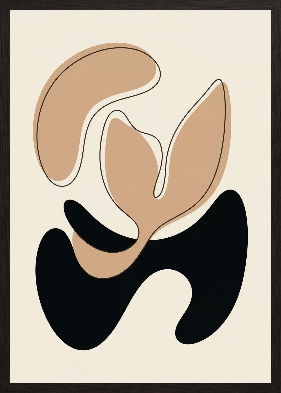 Poster in black frame