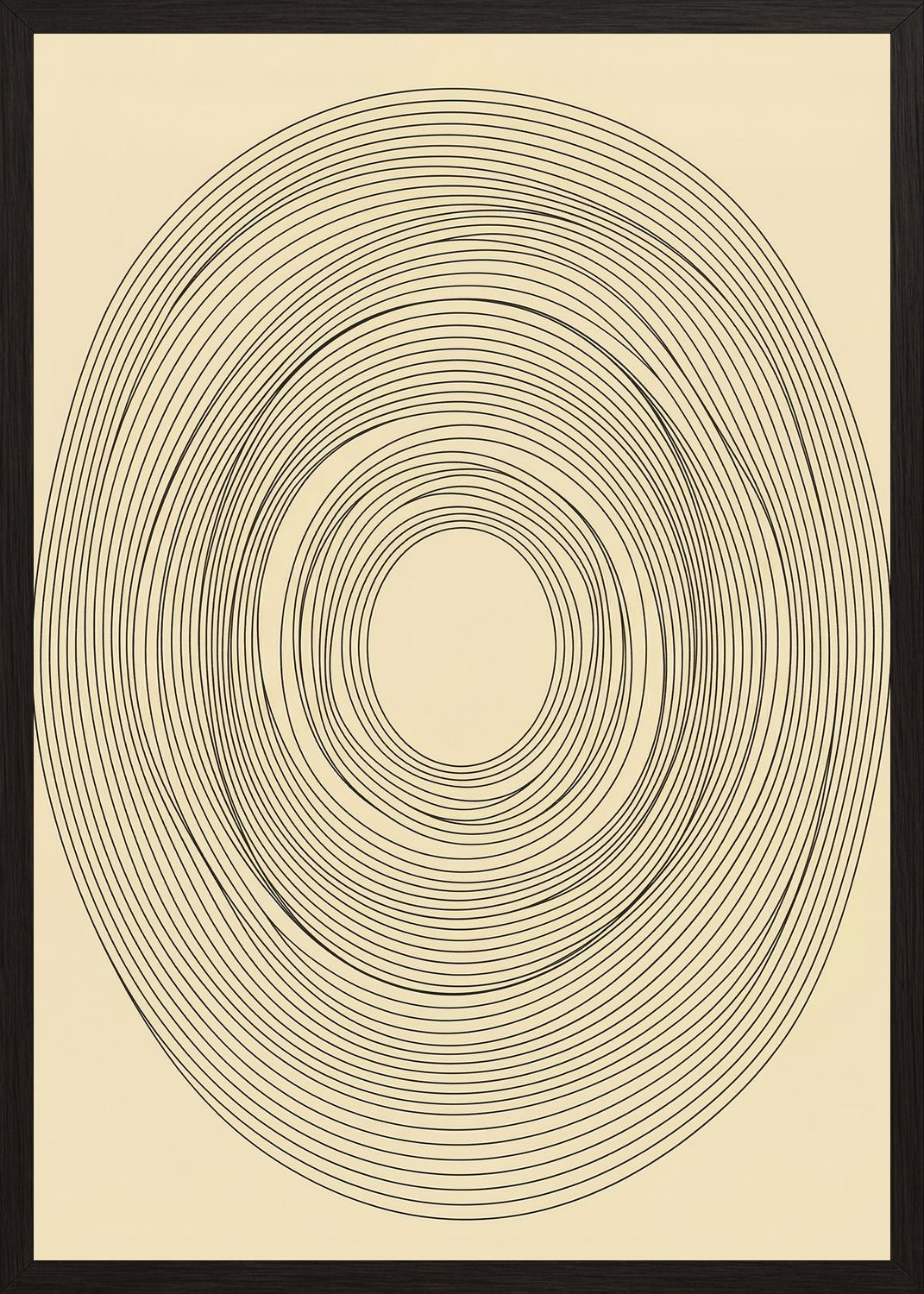 Poster in black frame