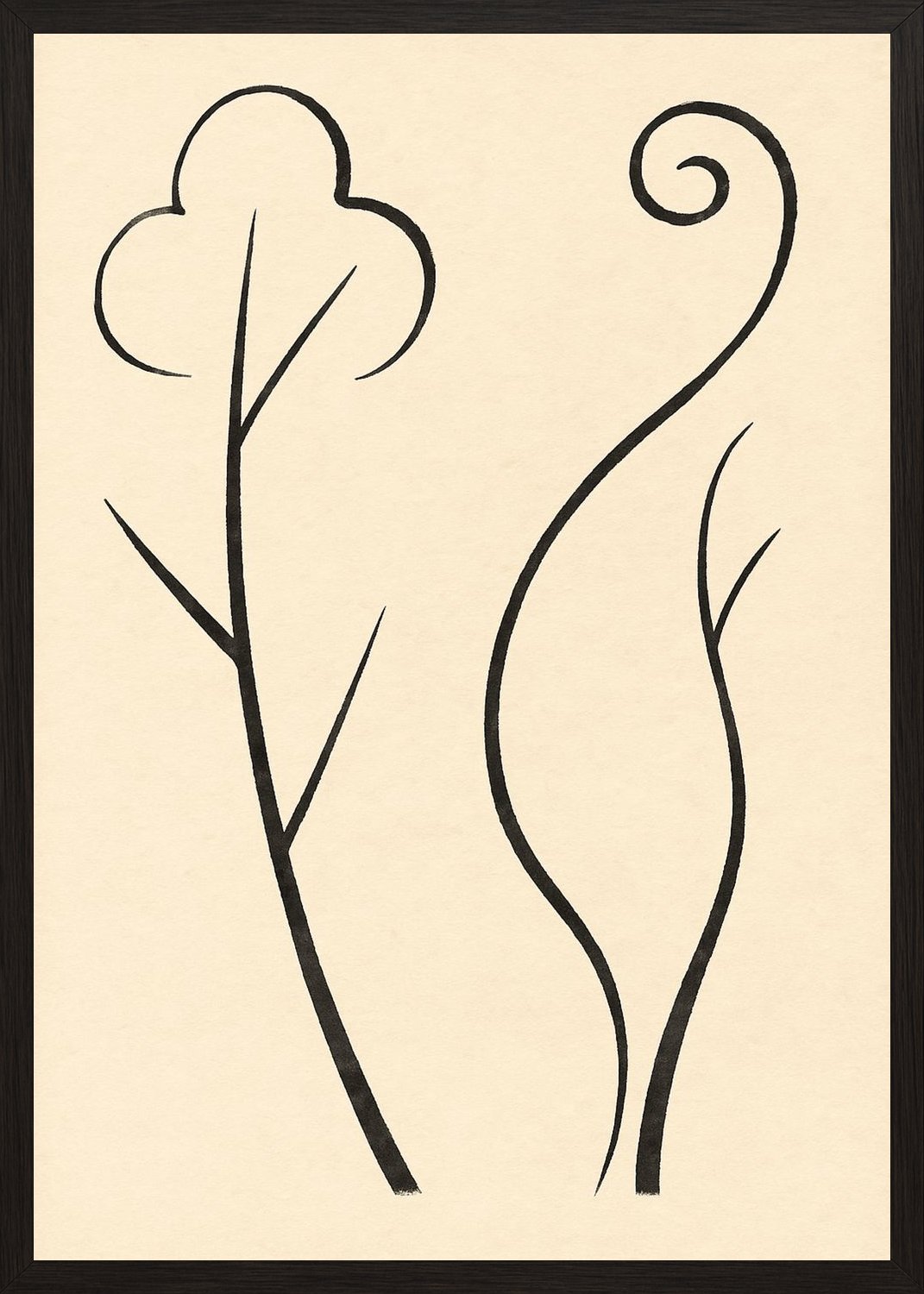 Poster in black frame