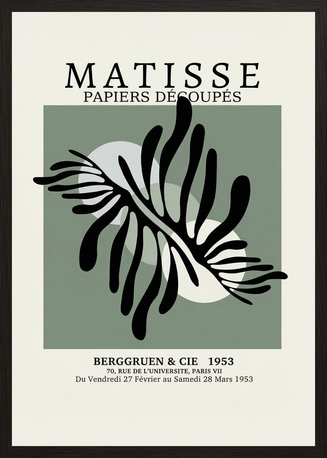 Poster in oak frame