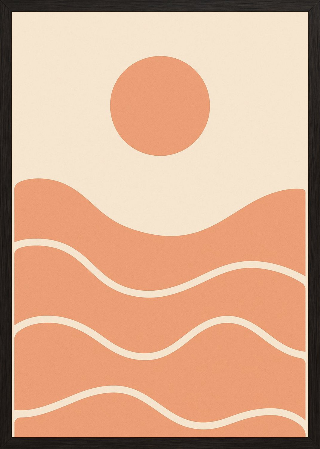 Poster in black frame