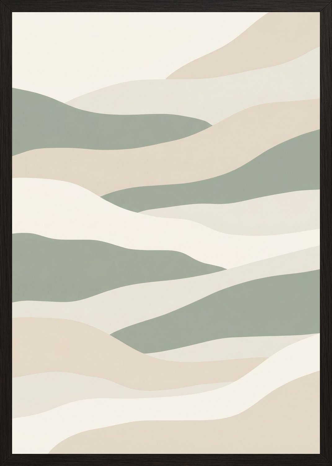 Poster in black frame