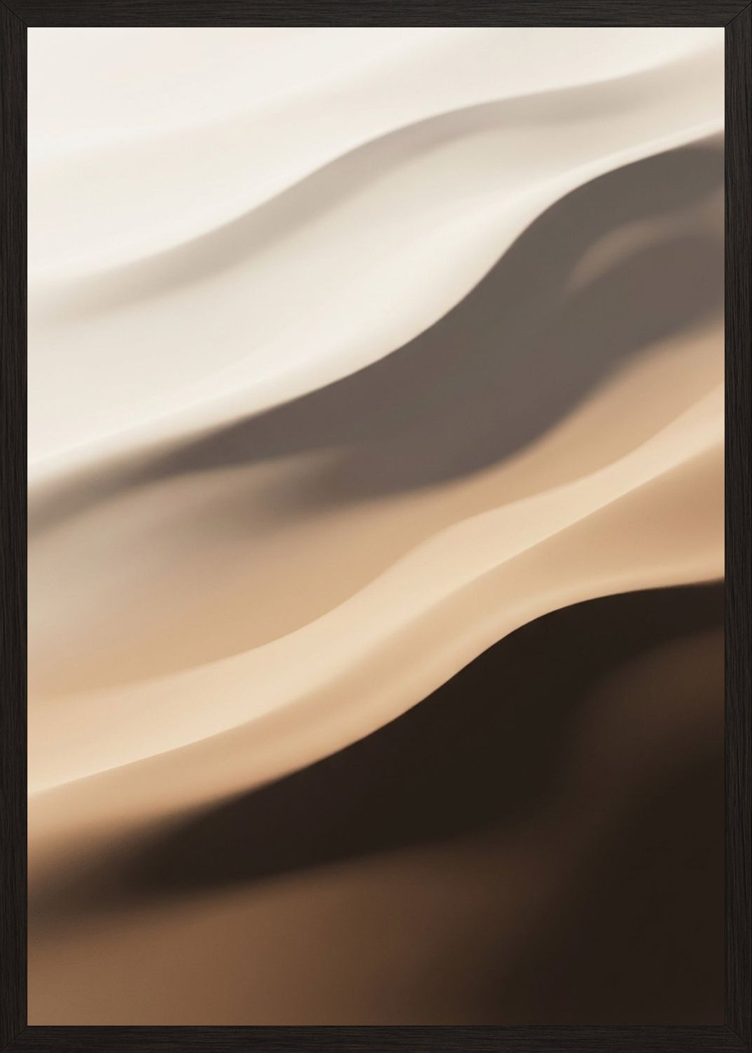 Poster in black frame