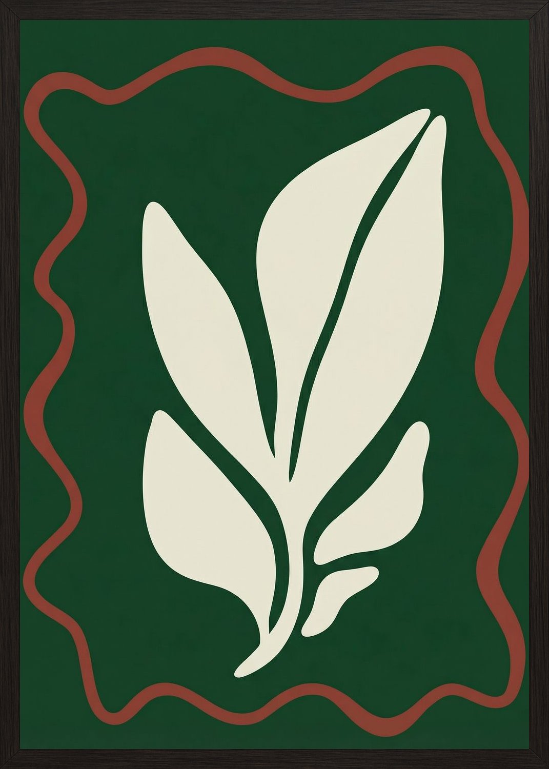 Poster in black frame